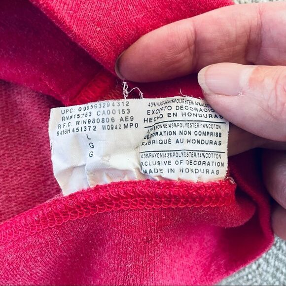 Champion Cowl Neck Sweatshirt Pockets L - Picture 4 of 7